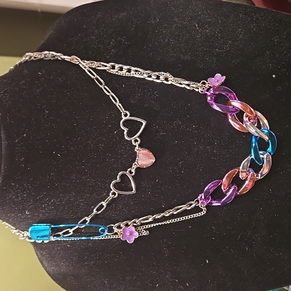 Colorful Metal And Resin Chain - Picture 2 of 15